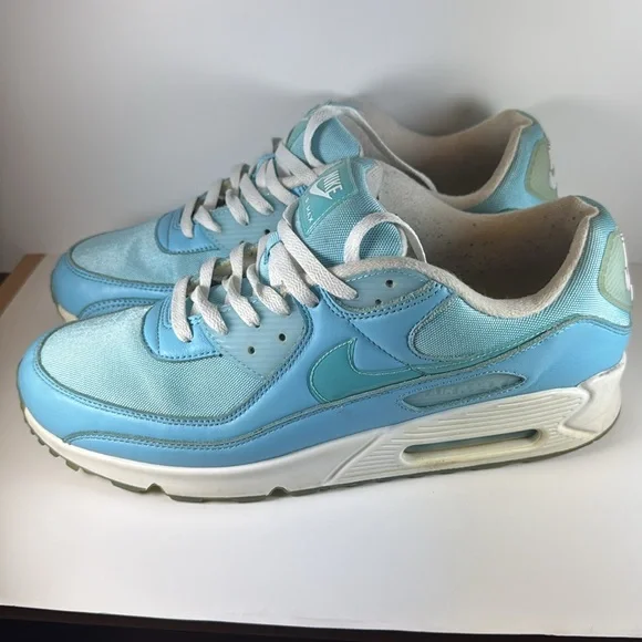 Nike Air Max 90 Ocean Bliss Blue Chill Men’s Size 13 Sneakers - Picture 9 of 12